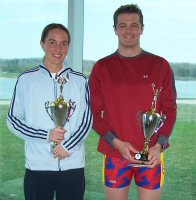 2006 RecPlex Triathlon Championship winners Jodie Meier and Scott Raymond
